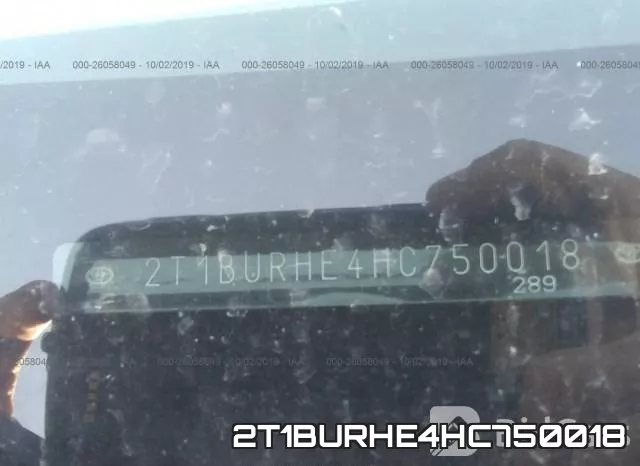2T1BURHE4HC750018 фото 10