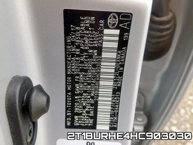 2T1BURHE4HC903030 фото 2