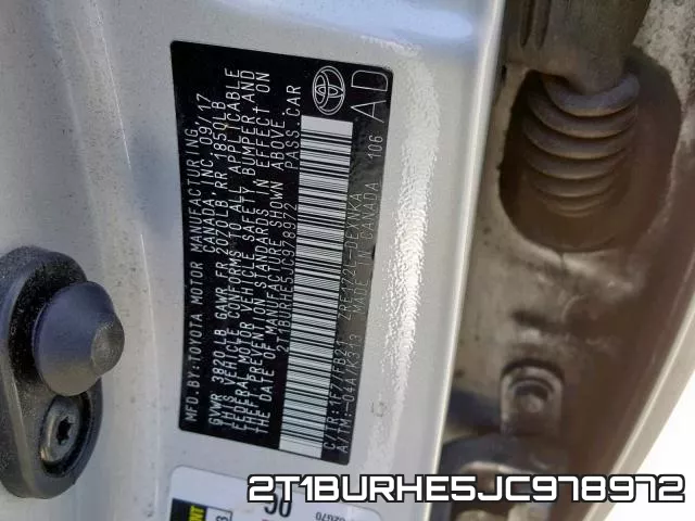 2T1BURHE5JC978972 фото 2