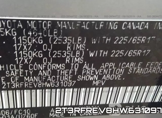 2T3RFREV8HW631097 фото 10