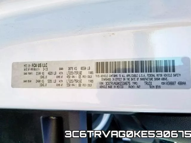 3C6TRVAG0KE530675 фото 2