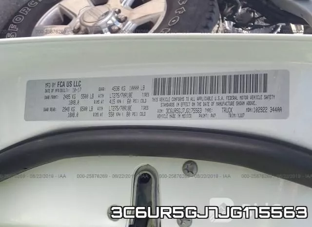3C6UR5GJ7JG175563 фото 10