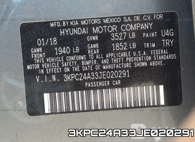 3KPC24A33JE020291 фото 10