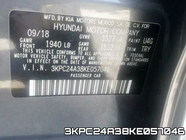 3KPC24A38KE057046 фото 2