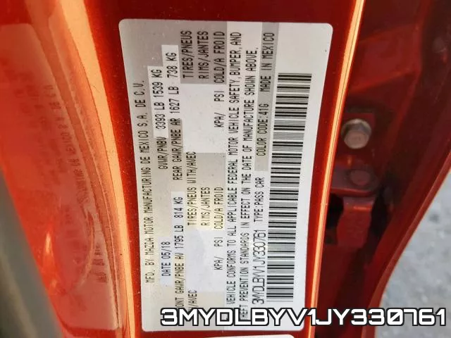 3MYDLBYV1JY330761 фото 2