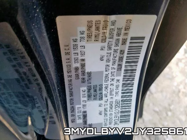 3MYDLBYV2JY325861 фото 2