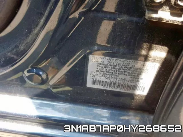 3N1AB7AP0HY268652 фото 2