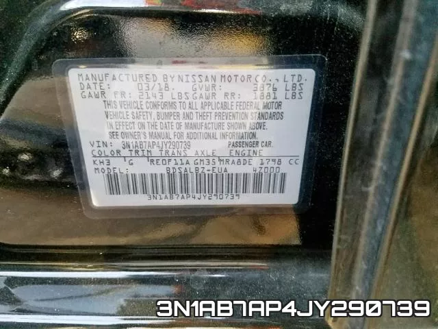 3N1AB7AP4JY290739 фото 2