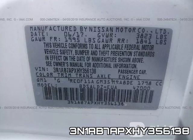 3N1AB7APXHY356138 фото 10