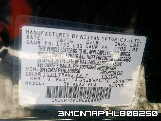 3N1CN7AP1HL808250 фото 2