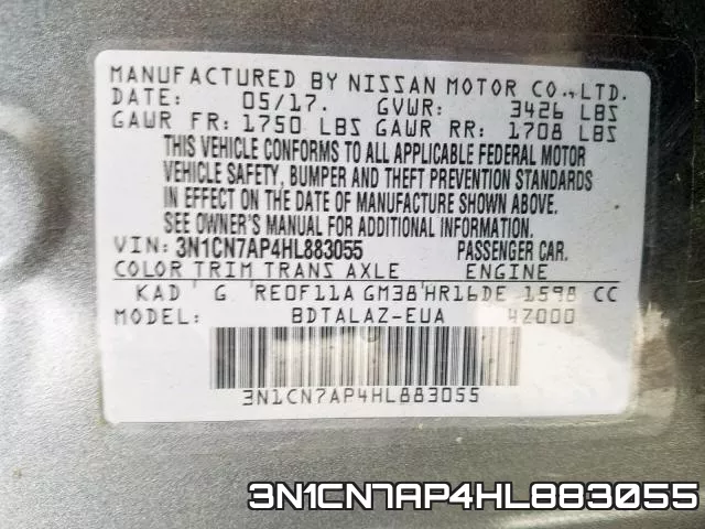 3N1CN7AP4HL883055 фото 2