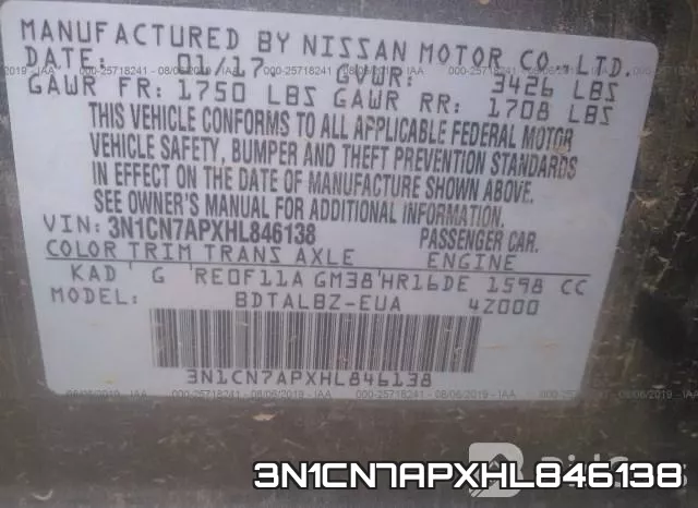 3N1CN7APXHL846138 фото 10