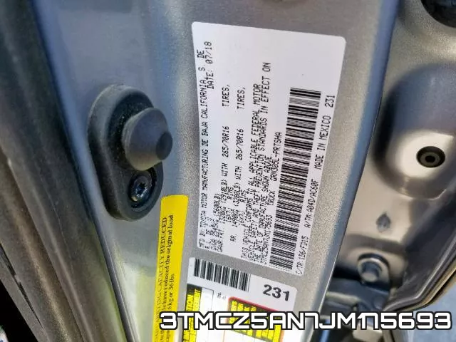3TMCZ5AN7JM175693 фото 2