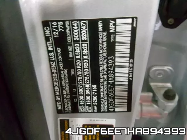 4JGDF6EE7HA894393 фото 2