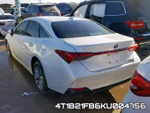 4T1B21FB6KU004756 фото 4