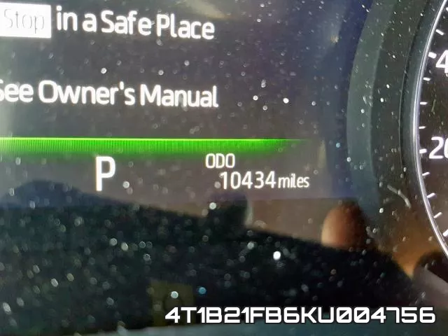 4T1B21FB6KU004756 фото 9