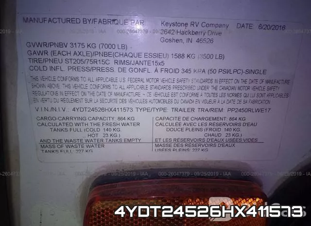 4YDT24526HX411573 фото 9