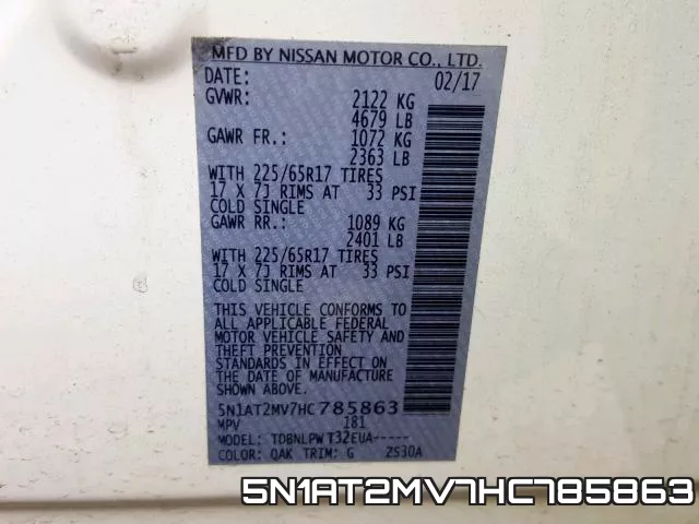 5N1AT2MV7HC785863 фото 2