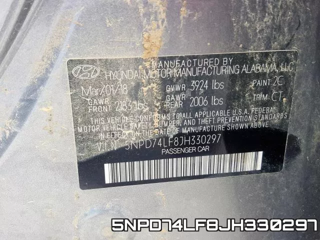 5NPD74LF8JH330297 фото 2