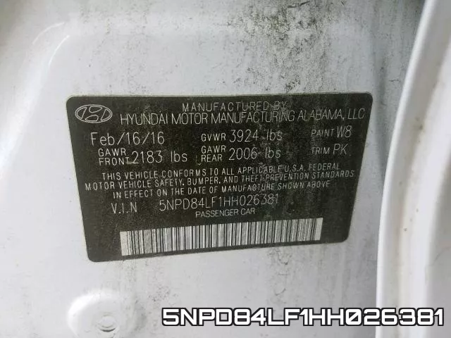 5NPD84LF1HH026381 фото 2