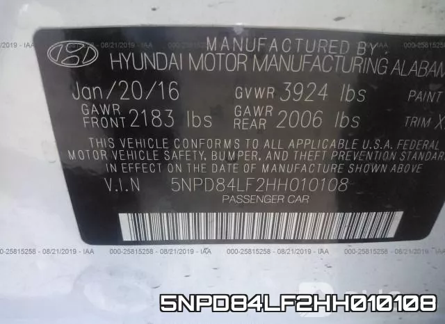 5NPD84LF2HH010108 фото 10