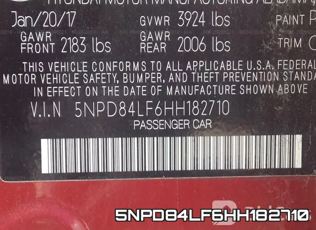 5NPD84LF6HH182710 фото 10