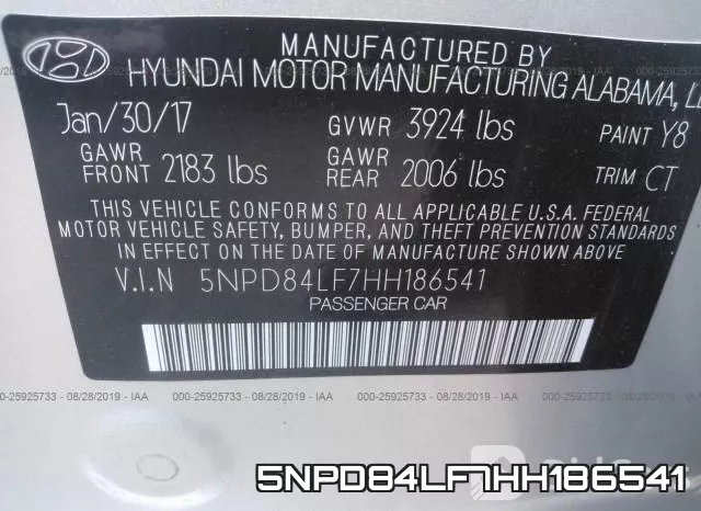 5NPD84LF7HH186541 фото 10