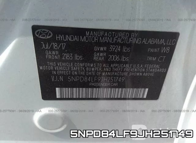 5NPD84LF9JH251749 фото 10