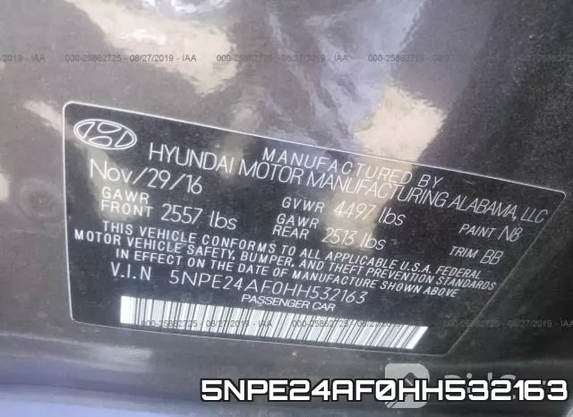 5NPE24AF0HH532163 фото 10