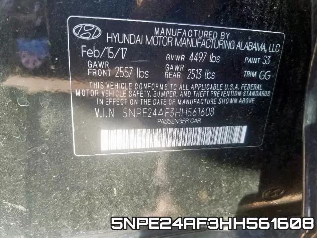 5NPE24AF3HH561608 фото 2