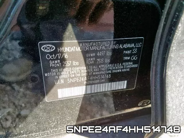 5NPE24AF4HH514748 фото 2