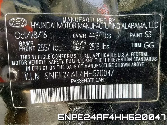 5NPE24AF4HH520047 фото 2