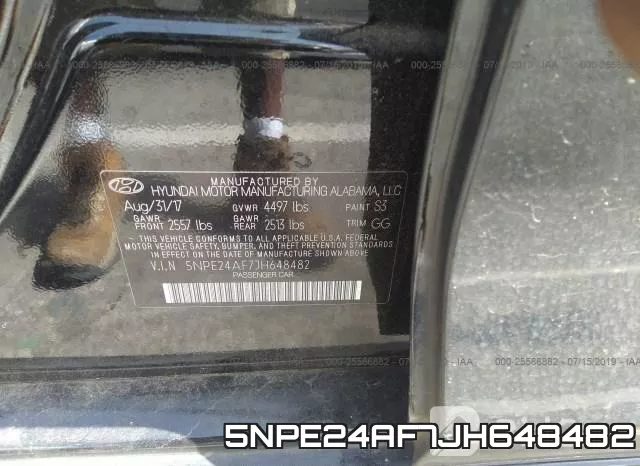 5NPE24AF7JH648482 фото 10