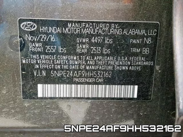 5NPE24AF9HH532162 фото 2