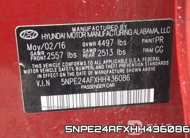 5NPE24AFXHH436086 фото 10