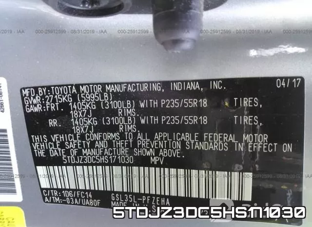 5TDJZ3DC5HS171030 фото 10