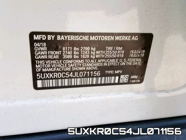 5UXKR0C54JL071156 фото 2