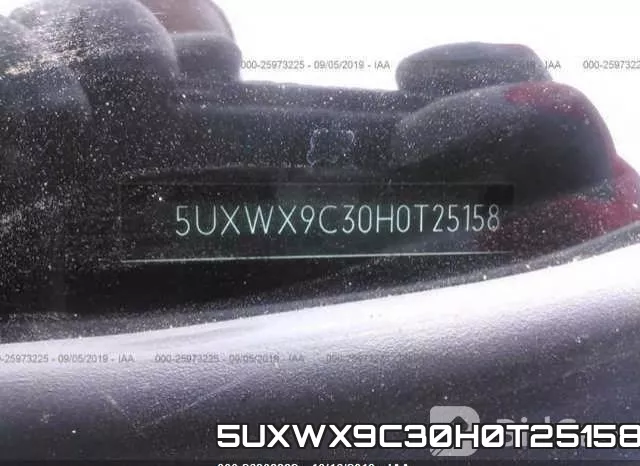 5UXWX9C30H0T25158 фото 10