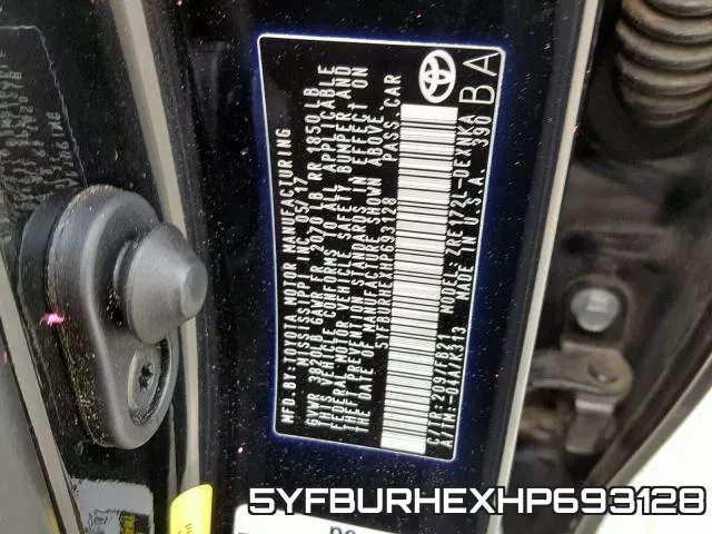 5YFBURHEXHP693128 фото 2