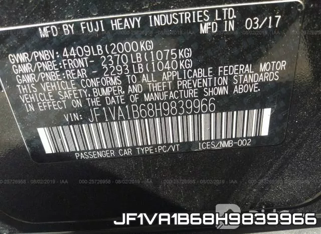 JF1VA1B68H9839966 фото 10