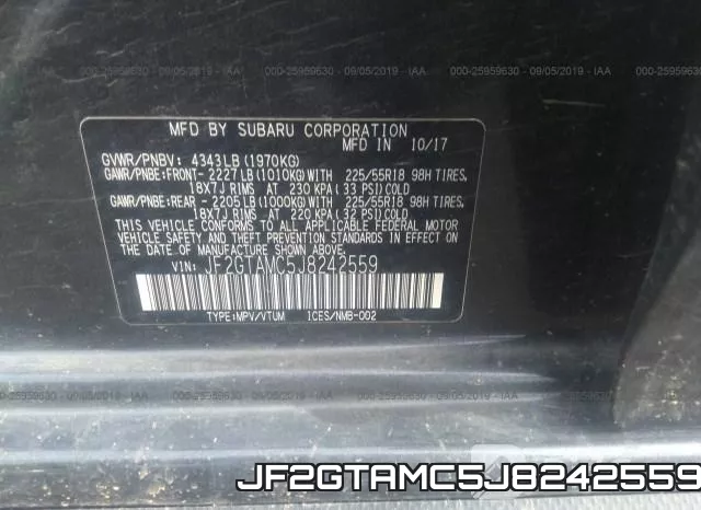 JF2GTAMC5J8242559 фото 10