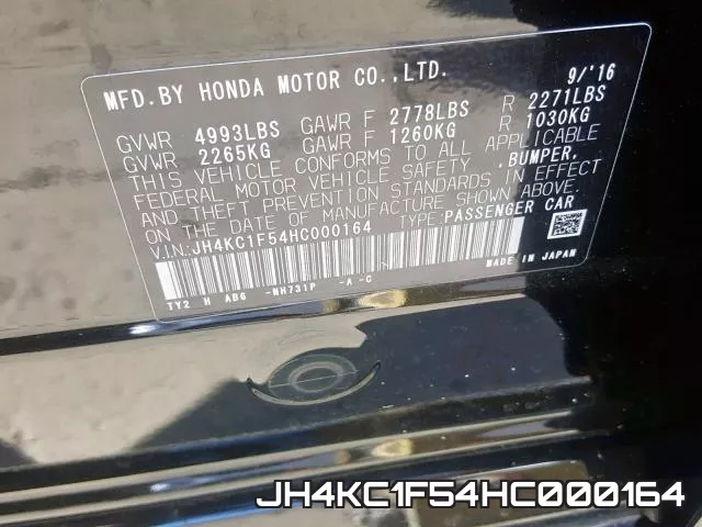 JH4KC1F54HC000164 фото 2