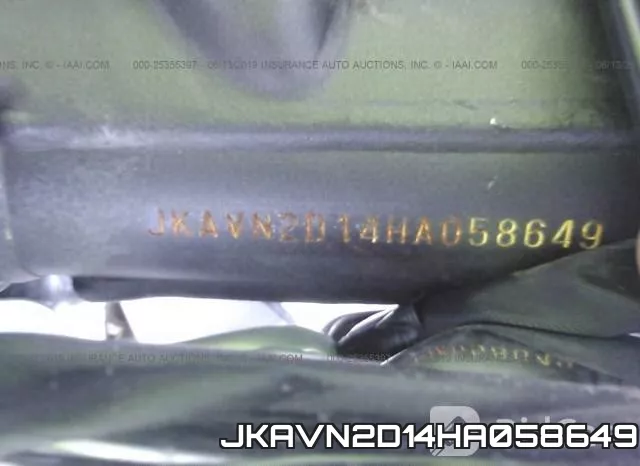 JKAVN2D14HA058649 фото 2