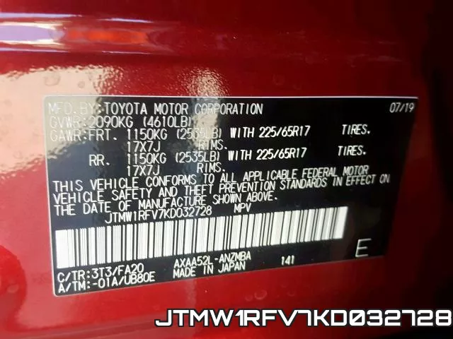 JTMW1RFV7KD032728 фото 2