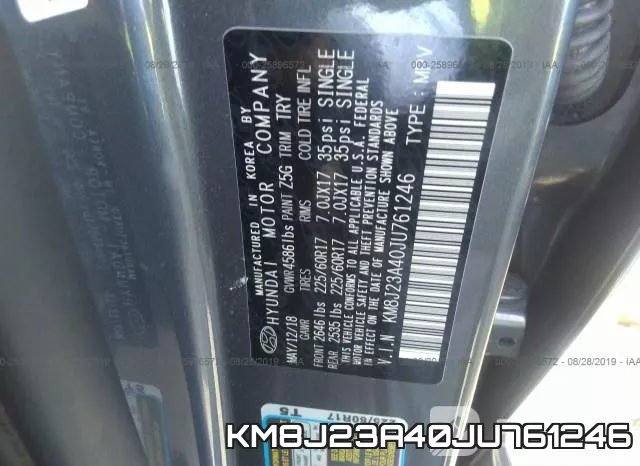 KM8J23A40JU761246 фото 10