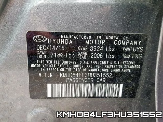 KMHD84LF3HU351552 фото 2