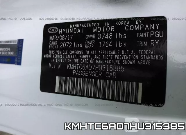 KMHTC6AD7HU315385 фото 10