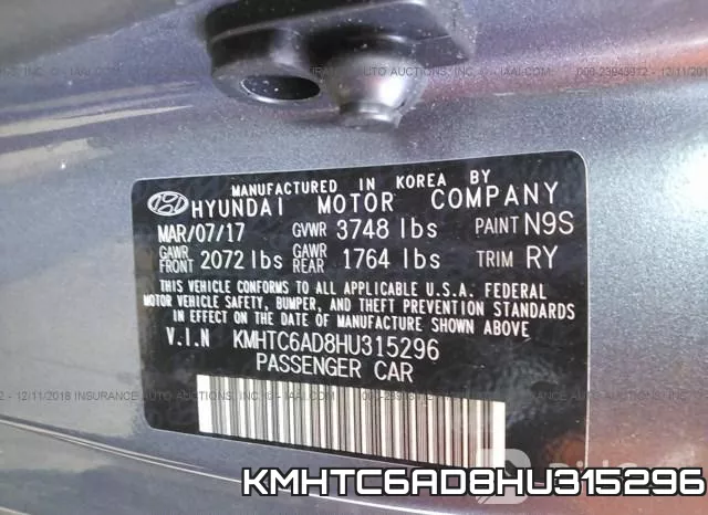 KMHTC6AD8HU315296 фото 10