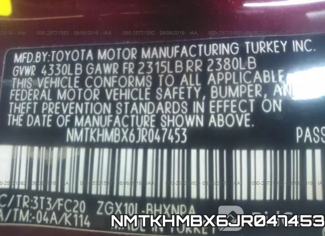 NMTKHMBX6JR047453 фото 9