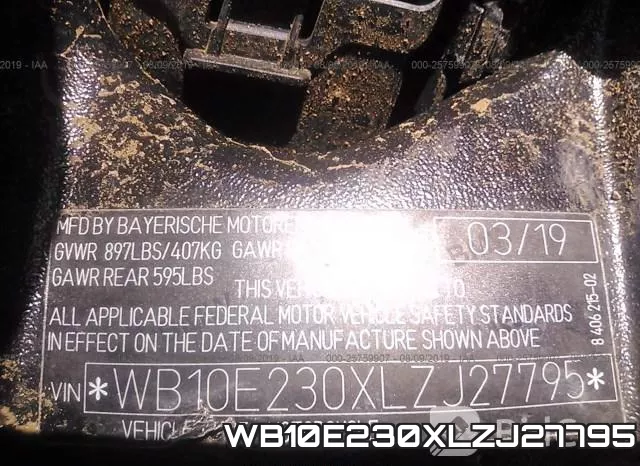 WB10E230XLZJ27795 фото 2